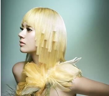 不对称沙宣短发发型教程,后推不对称沙宣短发