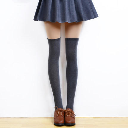 过膝袜女生怎么搭配,过膝袜夏季萝莉薄款