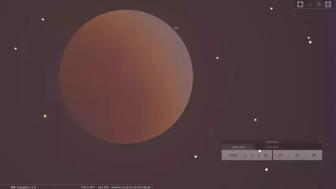 这才是超级蓝血月全食的全过程,全景记录超级蓝血月全食视频