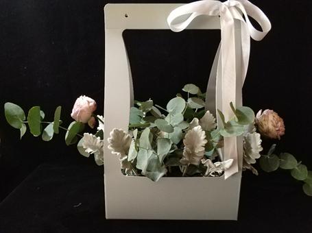 长方形插花篮教程新手入门,初学手提花篮的视频教程