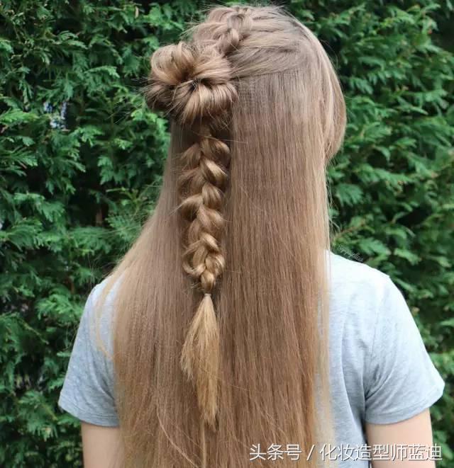 觉得直发好看,直发适合的编发