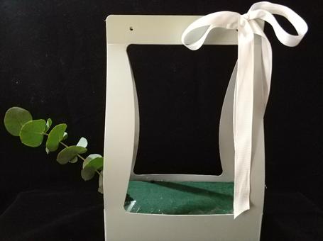 长方形插花篮教程新手入门,初学手提花篮的视频教程