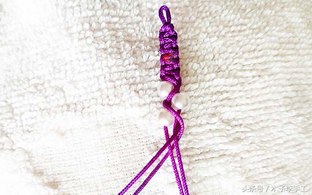 木子李手工编绳教程同心结,木子手工手链视频大全