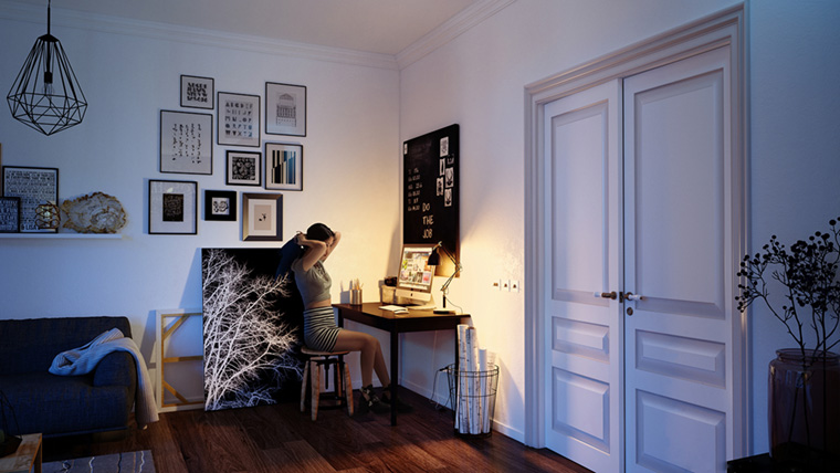 餐厨一体小空间设计,餐厅黑板墙效果图