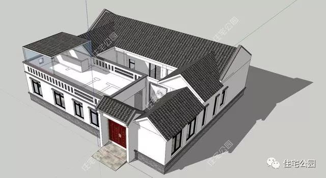 老旧四合院设计图及效果图,农村比较简单一点的中式四合院