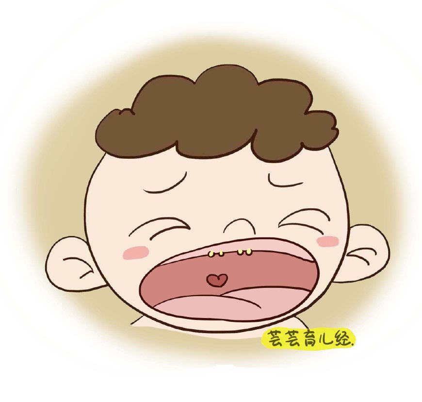 新生儿嘴里含的小玩意,新生儿宝宝嘴里有白白的东西