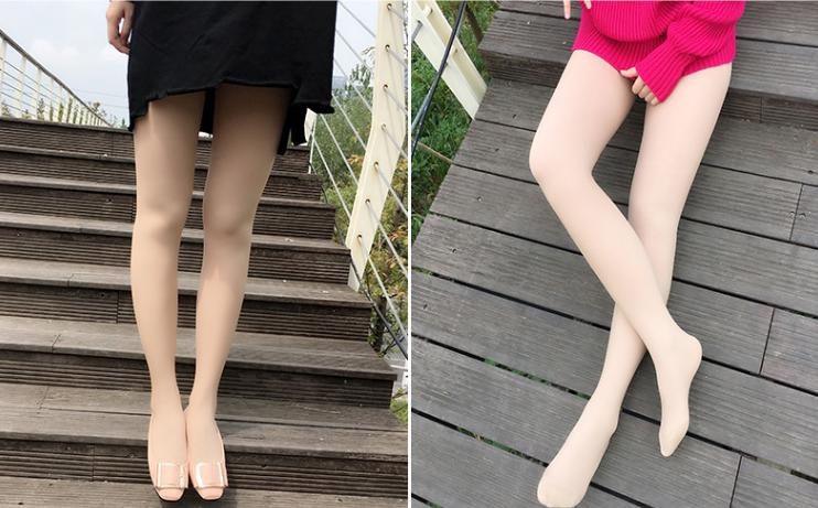 黑丝袜长腿袜搭配图片,丝袜美腿塑形袜日系薄款