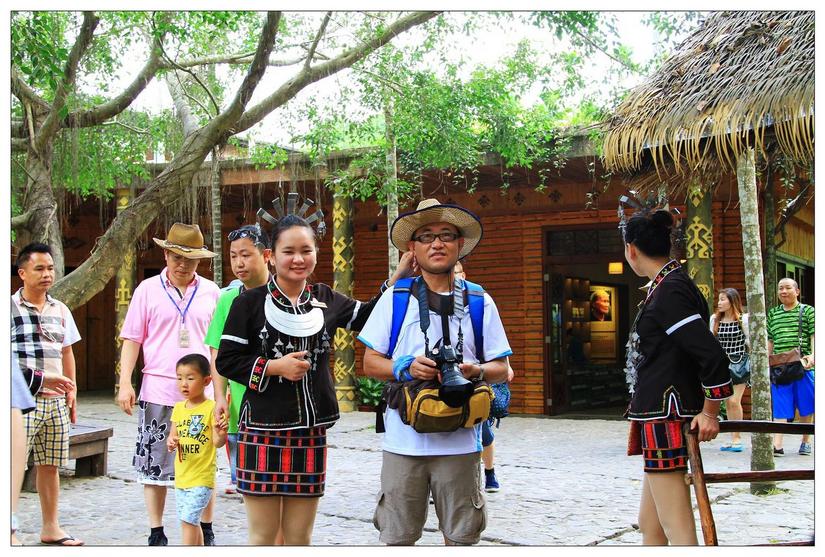 海南三亚槟榔谷的美景,三亚槟榔谷游记