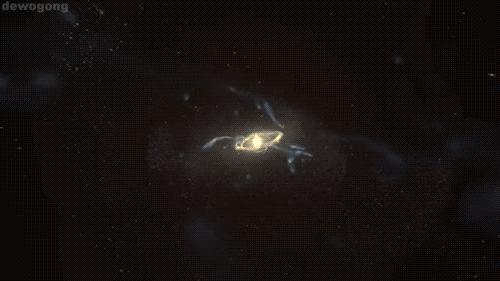 这两大星系就像一对恋人,彼此相距只有几米,相拥却要三十亿年