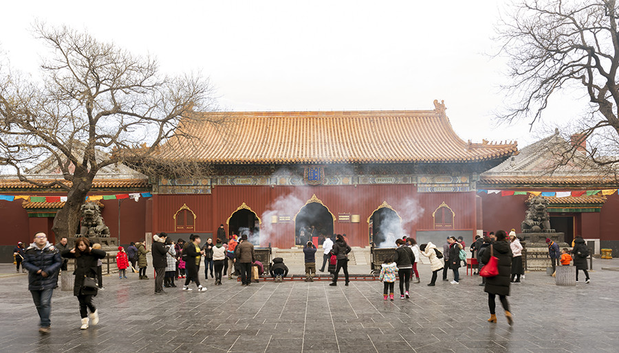 雍和宫朝圣之旅地图,雍和宫拜访年轻人