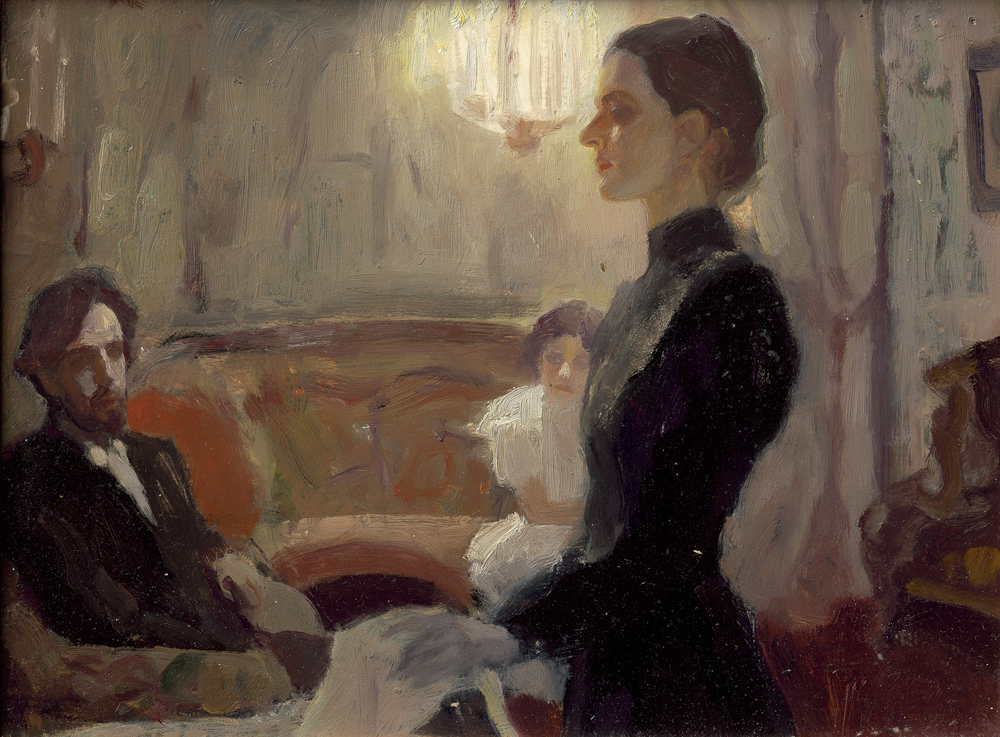 何多苓——连环画《带阁楼的房子》