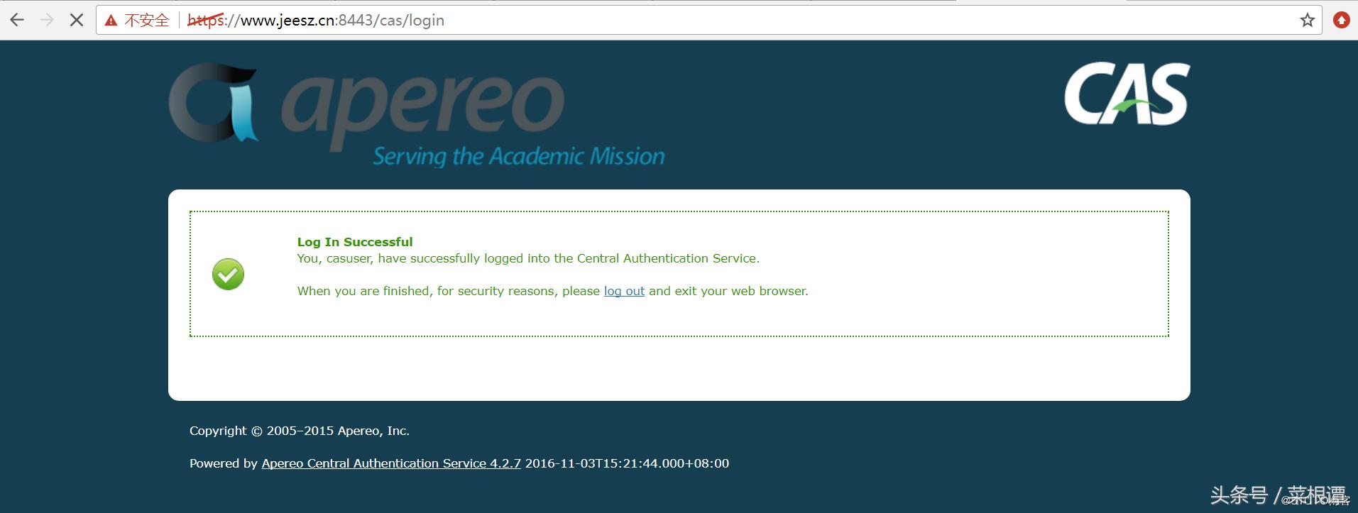 CASSSO单点登录服务端客户端学习、搭建详细步骤及源码、实例