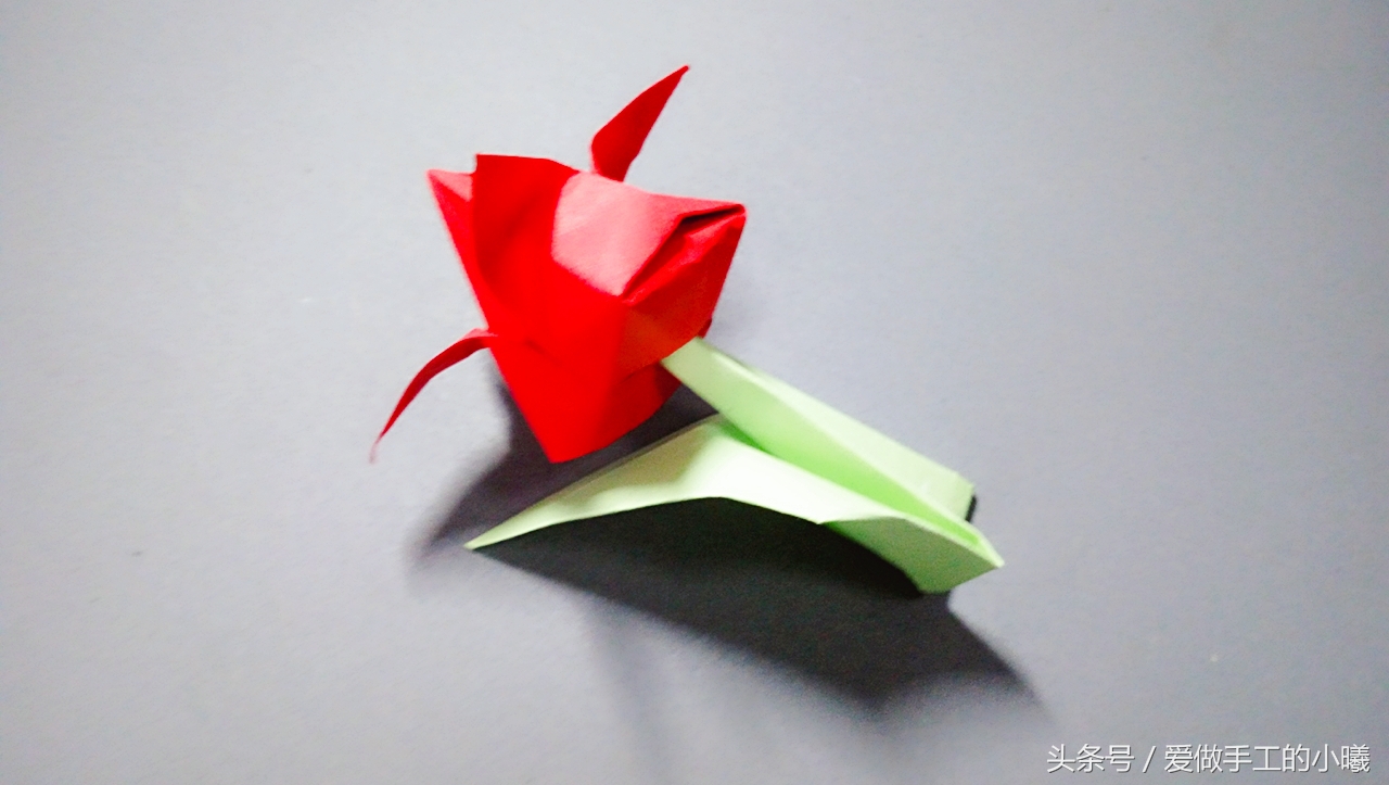 立体花朵折纸教程康乃馨,花朵折纸教程