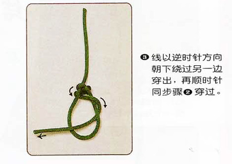 五号玉线编项链绳结,玉石项链滑动绳结教程