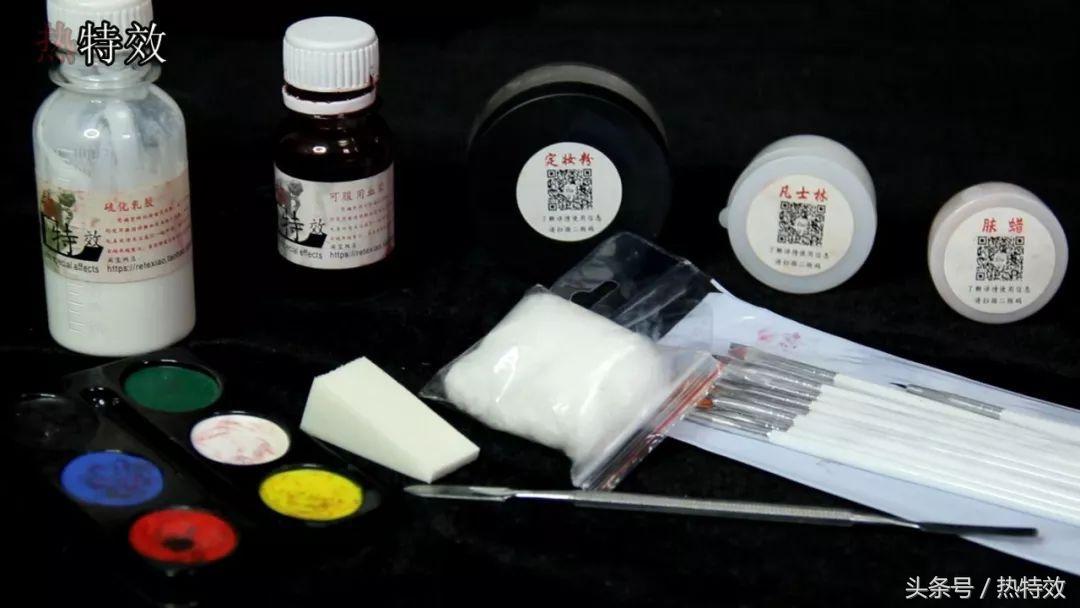 特效化妆之遮盖疤痕,化妆特效逼真