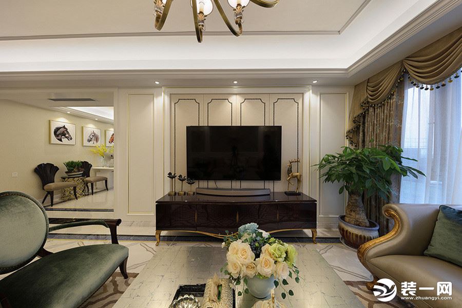 棕榈泉顶级独栋软装设计简约雅致,法式浪漫风装修全屋