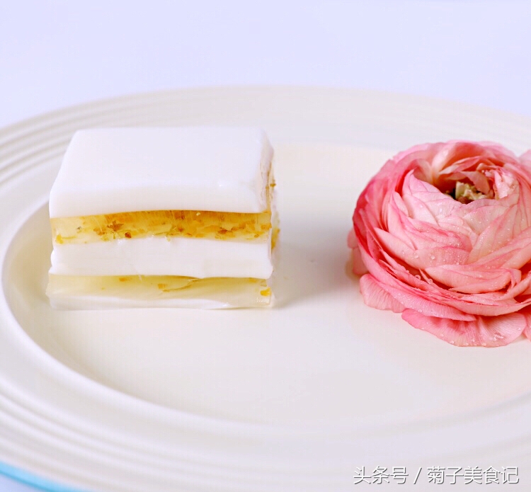 白凉粉椰汁桂花糕,椰汁桂花糕的做法教程