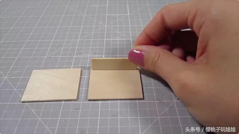 娃娃家床头柜diy自制,手工制作床给芭比娃娃的