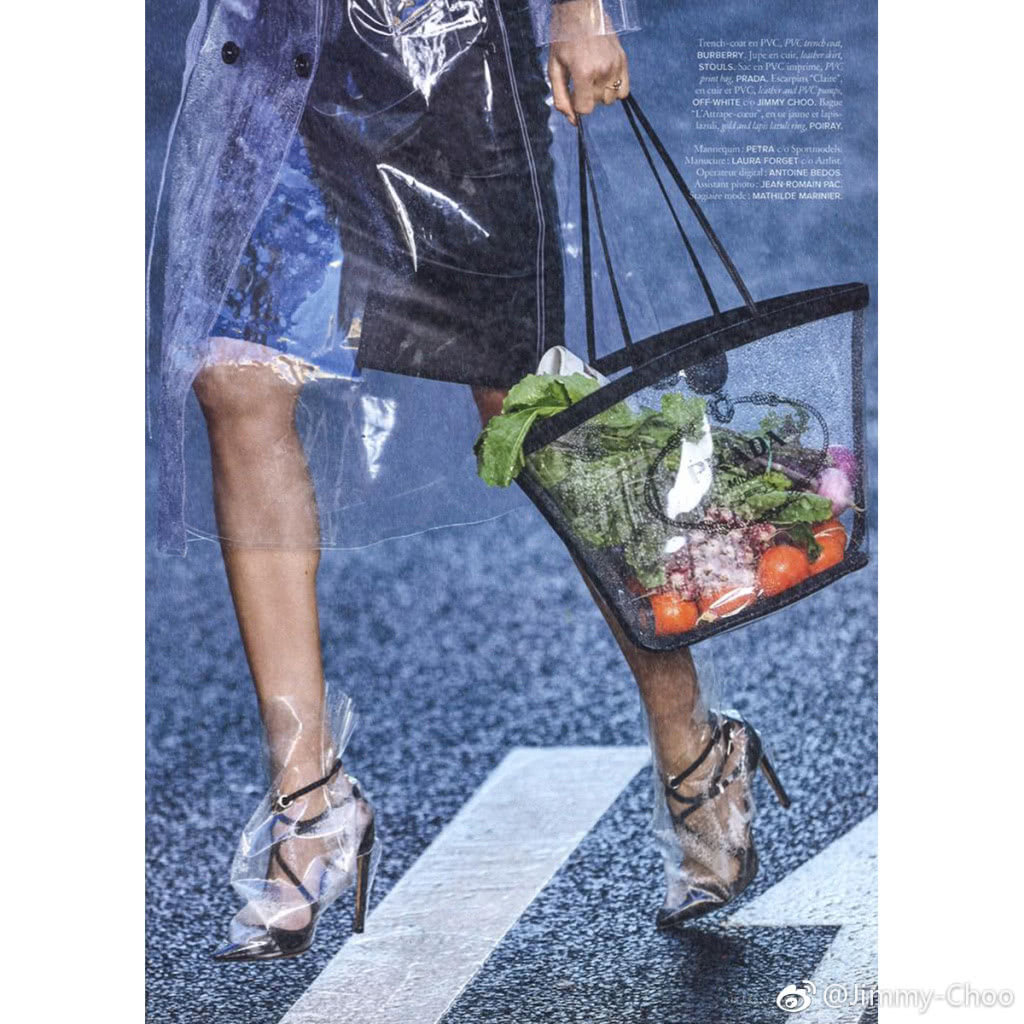 杨幂带货的塑料袋,杨幂透明购物袋