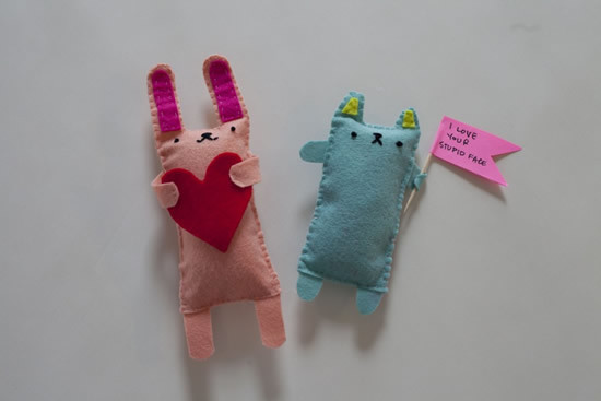 diy兔挂饰手工,小白兔布偶玩具手工制作教程