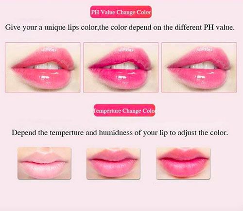 泰国草莓味变色唇膏,泰国变色唇膏水蜜桃
