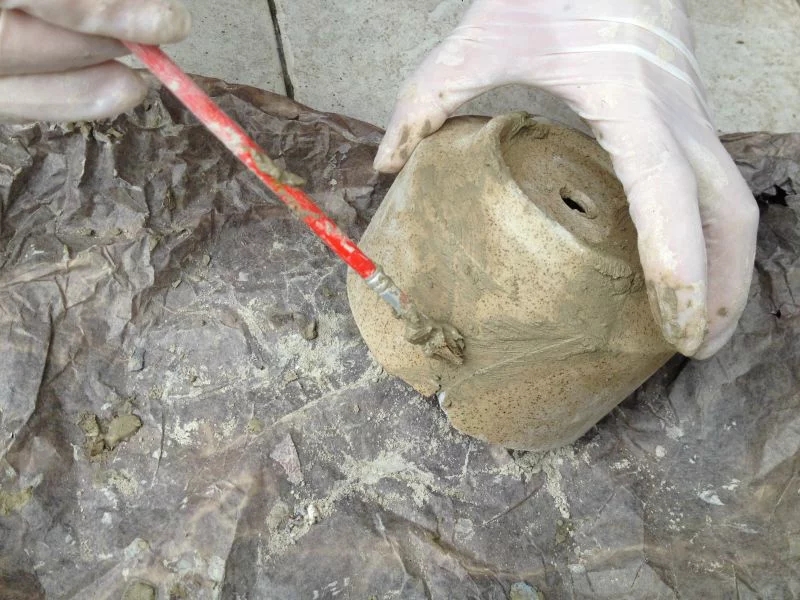 怎样修补破损瓷盆,陶瓷花盆怎么改缺口盆