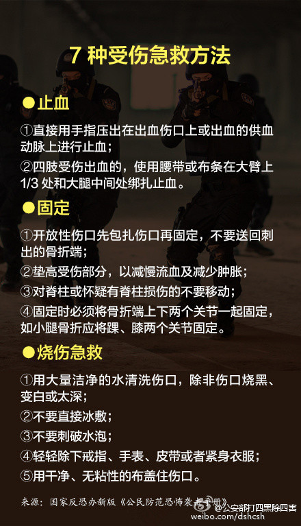 扩散！遇到恐怖袭击怎么自救？10分钟学一招！
