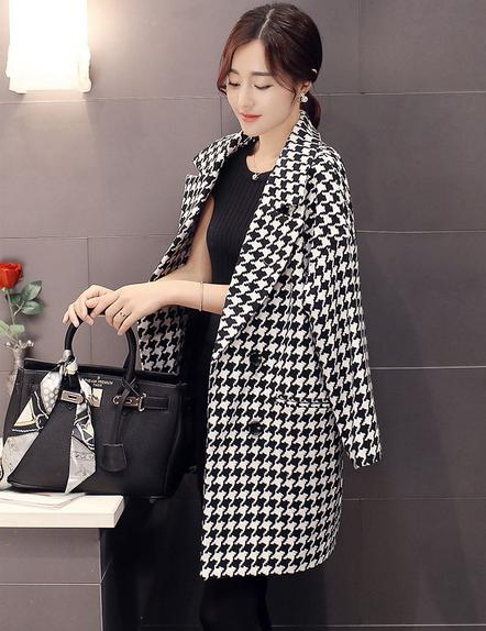 腊七腊八、冻掉下巴！寒意未减，喝碗腊八粥！千鸟格毛呢外套走起