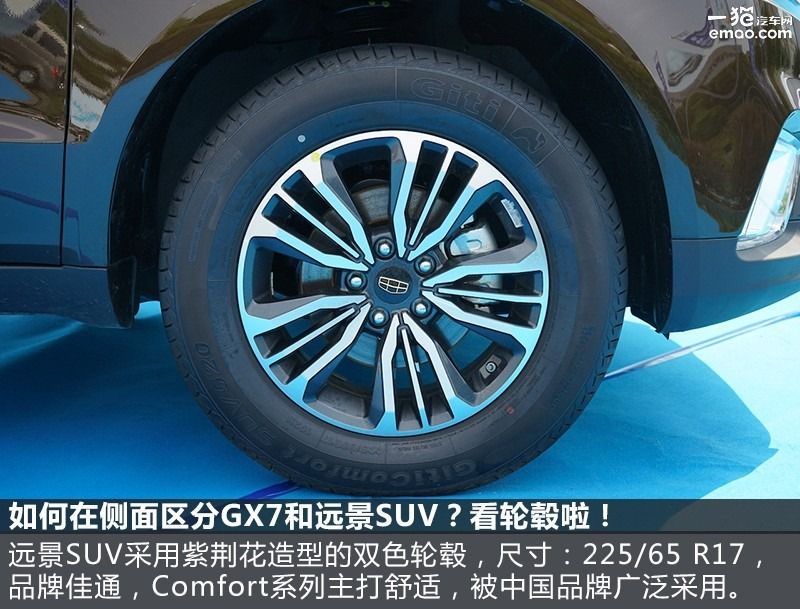 吉利suv博越2021,吉利博越和远景suv的区别