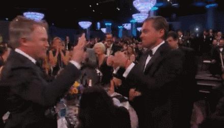 小李子奥斯卡金球奖,小李子获奥斯卡影帝颁奖时刻