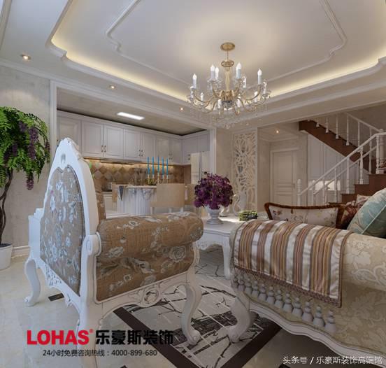 大户型复式简欧装修设计,世纪名郡108平装修设计作品鉴赏