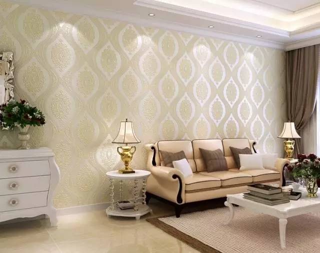 墙纸客厅全贴,客厅顶贴自粘墙纸