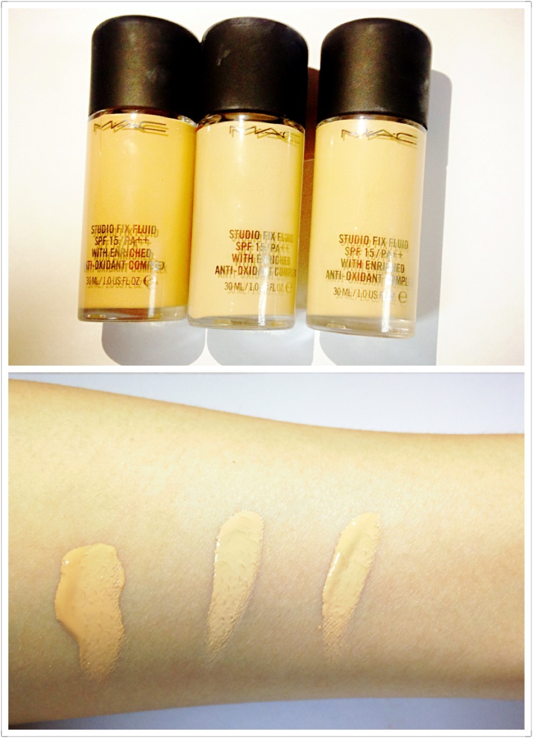 测评mac无瑕定制粉底液n12,mac定制无瑕粉底液n18和nc12测评