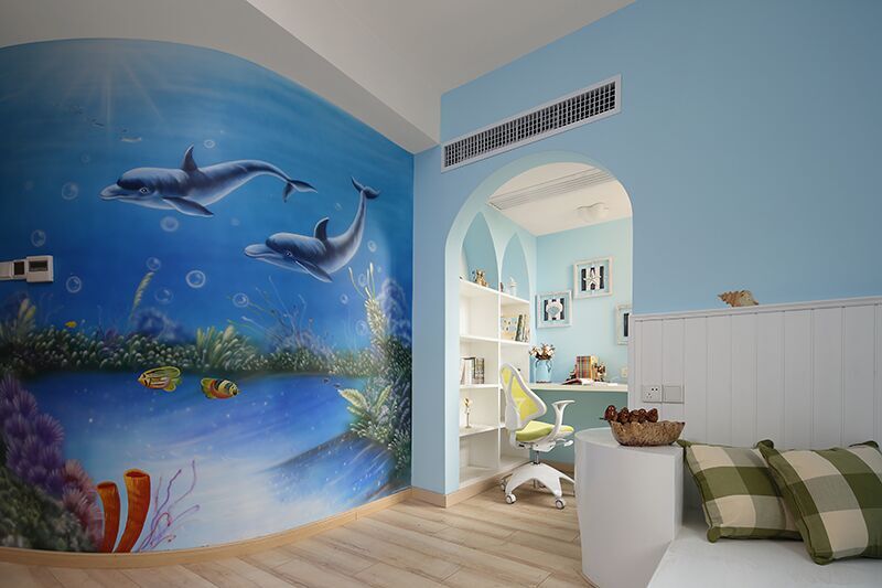 零基础手绘墙面最简单的,北欧风墙面画手绘