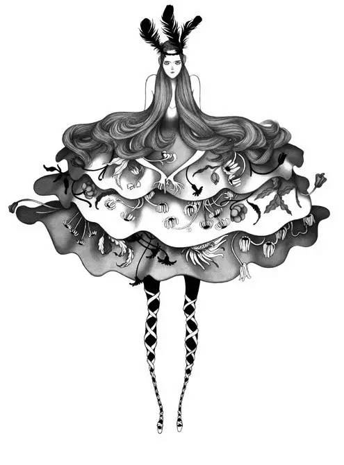 美到惊艳的插画图,美到崩溃的插画