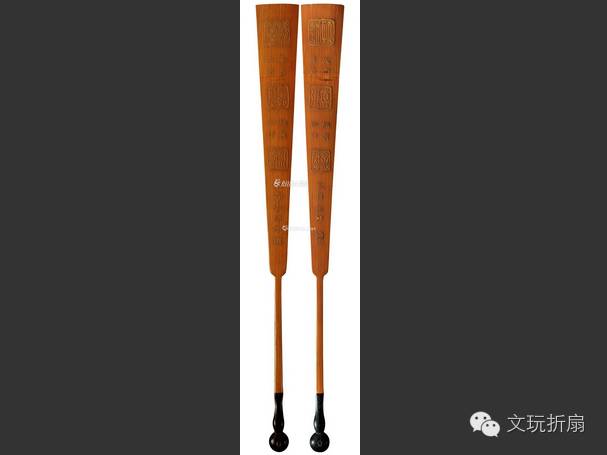 扇面作品65幅扇子拍卖价格,清代十三行檀香折扇拍卖价格