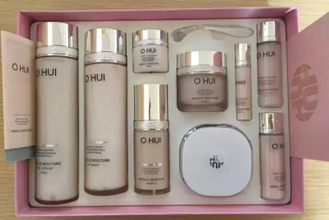 ohui粉色套盒,ohui粉色水乳套装