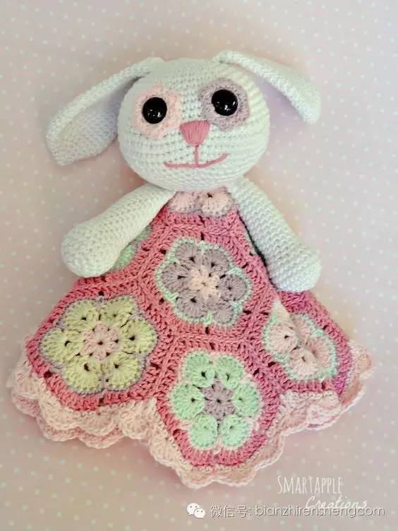 钩针方格非洲菊图解,非洲菊拼花的钩针图解