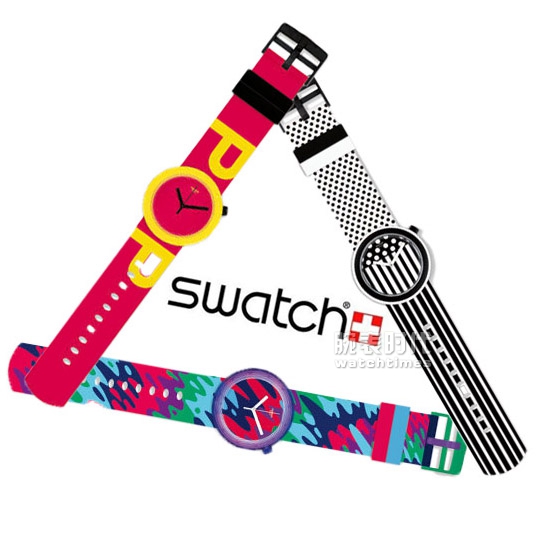 swatch粉蓝印花,swatchpop