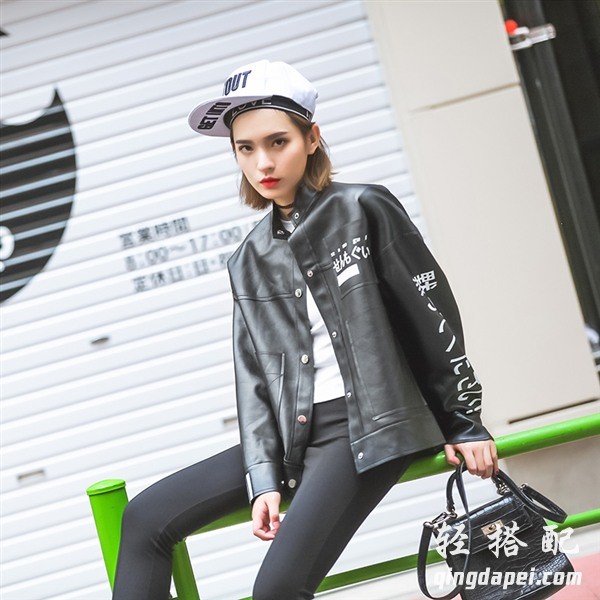 秋冬穿搭分享棒球衣复古,韩版时髦洋气棒球衣