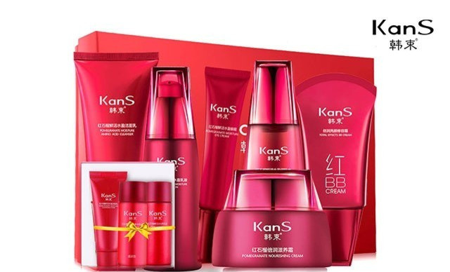 韩束红石榴六件套测评,韩束红石榴六件套护肤步骤
