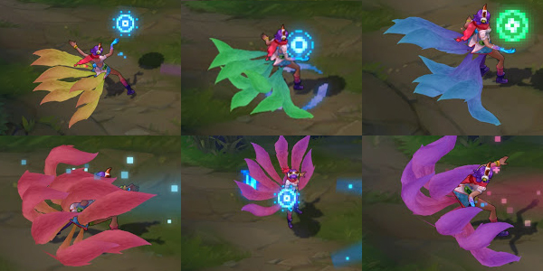 lol六周年电玩皮肤,电玩阿狸尾巴亮度