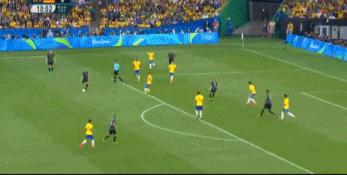 奥运男足决赛巴西对西班牙视频,奥运男足首轮巴西4-2胜德国