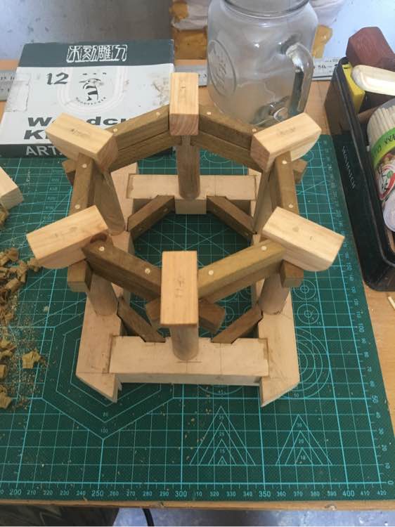 看了古建筑然后就自己动手制作一个亭子，快来学习哦