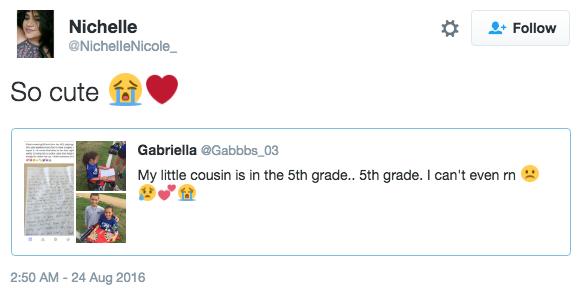 小女友运动受伤后，这名10岁小男生写了一封让众网友感动的情书