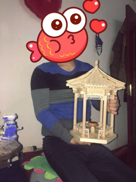 看了古建筑然后就自己动手制作一个亭子，快来学习哦