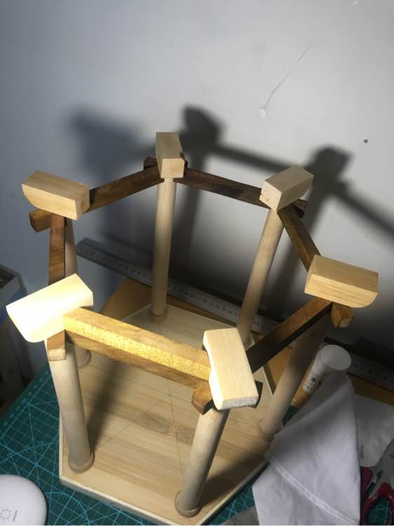 看了古建筑然后就自己动手制作一个亭子，快来学习哦