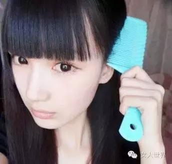 中分刘海假发片造型,空气刘海假发片怎么戴好看