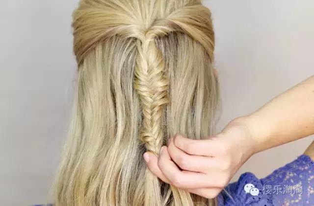 鱼尾头发型教程,简单几步轻松打造气质公主头