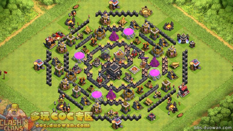 部落冲突9本公认神阵链接,部落冲突9本八卦阵解说